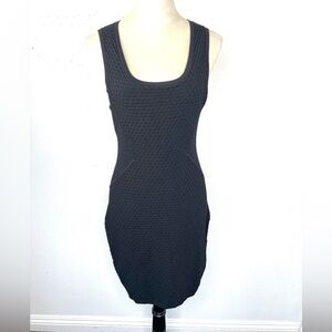 RAG & BONE Bodycon Stretch Dress Black Sheer Mesh Back Mini Sleeveless Small